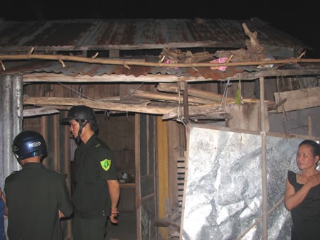Ngôi nhà của Huỳnh Thị Nhiều, nơi xảy ra vụ án